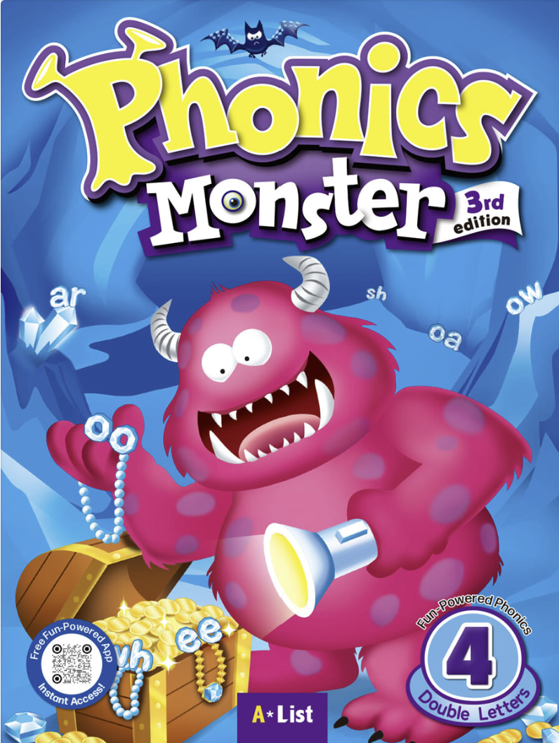 Phonics Monster 1~4 교재 표지